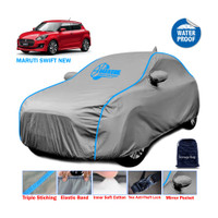GARREGE Car Cover For Maruti Suzuki Swift (With Mirror Pockets)(Grey, For 2018, 2019, 2020, 2021, 2022 Models)