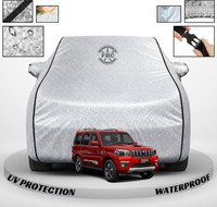 FBC Car Cover For Mahindra Scorpio (N+Classic) (With Mirror Pockets)(Silver, For 2012, 2013, 2014, 2015, 2016, 2017, 2018, 2019, 2020, 2021, 2022, 2023, 2024, 2025, 2026 Models)