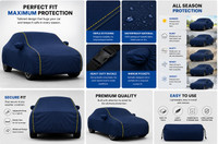 DRIZE Car Cover For Hyundai Elite I20 (With Mirror Pockets)(Blue, For 2014, 2015, 2016, 2017, 2018, 2019 Models)