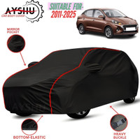 AYSHU Car Cover For Hyundai Aura, Aura E Petrol, Aura S AMT Diesel, Aura S AMT Petrol (With Mirror Pockets)(Black, Red, For 2012, 2013, 2014, 2015, 2016, 2017, 2018, 2019, 2020, 2021, 2022, 2023, 2024 Models)