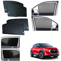 WolkomHome Side Window Sun Shade For Nissan Magnite(Black)