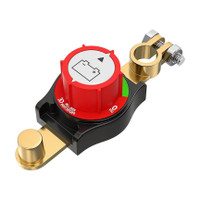 TOOLBUX 12-48V Top Post Battery Cut Off Switch Pure Copper Terminal Disconnect 1 Car Dash Switch Panel(12 V)