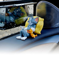 BRXR Tom & Jerry Cute Sleeping Car Interior Accessory Adorable Toy for Car Dashboard & Tabletop | Decorative Showpiece for Home & Office Collectible Figurine Car Dashboard Cover(Universal For Car Universal For Car)