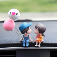 Lktrader 1 Car Dashboard Accessories Cute Cartoon Couples Action Figure Car Dashboard Cover(Universal For Car Universal For Car)