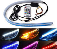 AutoPowerz RGB 60CM Flexible DRL LED Strip Light Multicolor Running Lights for Cars & Bikes Car Fancy Lights(Multicolor)