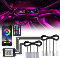 AutoPowerz Multicolor 9IN1 Car Interior Under Dash Vibe Ambience Atmosphere and Neon L Car Fancy Lights(Multicolor)
