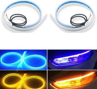 MBT Audi DRL LED Strip Light for Car Stylish Daytime Running Led Light Car Fancy Lights(Multicolor)