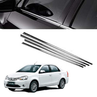 Rimpil Lower Window Garnish Etios Chrome Toyota Etios Side Garnish