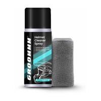 Groommm Foam-based Helmet Cleaner Spray With Lemonish Fragrance For Helmet Interior, Exterior & Visor With Microfibercloth |Safe For Skin & Hair Vehicle Interior Cleaner(150 ml)