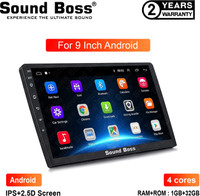 Sound Boss Androidify 3rd Generation 9" Inch Android (1GB/32GB) Car Stereo(Double Din)
