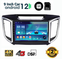 AutoVision 4GB Ram 32GB ROM 9Inch Car Android For Creta Old IPS Display Car Stereo(Double Din)