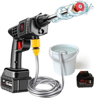 Kigato High Pressure Water Gun for Car & Bike Wash Cleaning(Double_Battery)-828 Pressure Washer