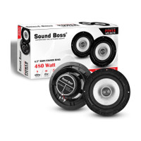 Sound Boss SB-009CX 6.5 Inch 2-Way 480W Max Rain-Guard Coaxial Car Speaker(480 W)