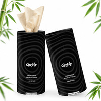 Circulr Bamboo Car Tissue Tube (2 Tubes) | 160 Pulls | 2 Ply Soft & Absorbant Tissues Vehicle Tissue Dispenser(Black)
