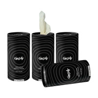 Circulr Bamboo Car Tissue Tube | Set of 4 x 80 (320 Pulls) 2 Ply Soft Tissues Vehicle Tissue Dispenser(Black)