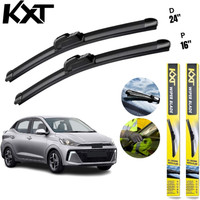 Kxt Flat Frameless Wiper Blade Windshield Wiper(60 cm and 40 cm, Passenger And Driver Side Wipers, Pack of: 2)