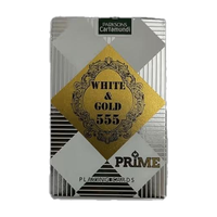 White Gold 555 PRIME Playing Cards(White)