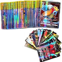tansha11 Pokemon Cards 50pcs Basic Gx Vstar Vmax cards playing cards for kids(Multicolor)