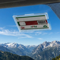 SK PATEL CAR FASTAG E 1 Card Holder(Set of 1, Tan)