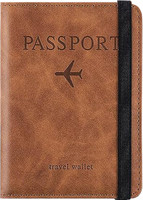 Flipkart SmartBuy Premium Passport Holder Cover Cardholder Travel Wallet Organizer, Passport Case 4 Card Holder(Set of 1, Brown)