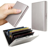 QUAKEL Purse Type Well Looking Men's Metal Silver Pocket ATM 6 Card Holder(Set of 1, Silver)