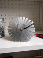 metrotools 26 Blades Feeler Gauge Metric & Inch Gap Filler 0.04-0.63mm Thickness Gage Marking Gauge