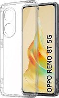 Hamz Back Cover for Oppo Reno 8T 5G(Transparent, Camera Bump Protector, Rubber, Pack of: 1)