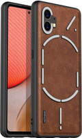 Kapa Back Cover for Nothing Phone (1)(Brown, Shock Proof, Artificial Leather, Pack of: 1)