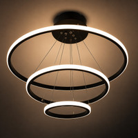THE UJALAVISTA 1 p 3 ring jhumar wall lamp Ceiling Light Ceiling Lamp(Black)