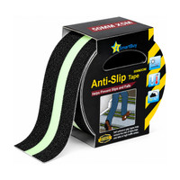Flipkart SmartBuy 5 Meter Anti Slip Tape | Heavy Duty Non Skid Grip Tape | Radium Tap Glow in Dark Strip Highly Adhesive Safety Tape | Stairs Ladders Floors Steps Bathrooms Garages Factories Parking Anti Slip Grip Traction Tap (Manual)(Set of 1, Black)