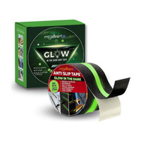 Royalkart HighPower Anti-slip tape Handheld Glow-in-Dark for Local Illumination - Anti Skid Improves Grip and Prevents Risk of Slippage on Stairs or Other Slippery Surfaces (50 mm x 5 meter, Radium-Black) (Manual)(Set of 1, Black, Green)
