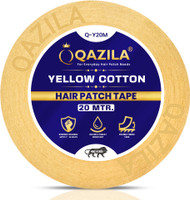 Qazila Cotton Wig Patch Tape | Strong Hold | Water & Sweat Resistant | Skin-Friendly Hair Accessory Set(Yellow)