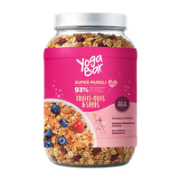 Yogabar Muesli 1kg Jar |Fruits Nuts&Seeds|Breakfast Cereal with High Protein|Saver Pack Jar(1 kg)