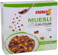 Energy4Me Calcium Muesli Protein Breakfast Cereal with Dried Fruits Seeds Berry Vitamin D3 Box(150 g)