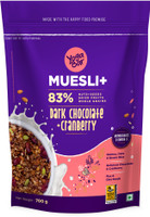 Yogabar Muesli Dark Chocolate&Cranberry 700g, Breakfast Cereal with Nuts & Seeds Pouch(700 g)