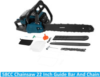 Sauran Petrol with Chain Tool bag Handheld Petrol Chainsaw for Trees (CNS86) Cordless Chainsaw(Without Battery)