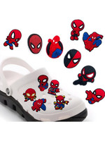 TAPAHPRIYAY 13 Pcs SpiderMan Shoes Charms Rubber Decoration Charms for Boys and Girls Silicone Shoe Charm(Pack of 13)