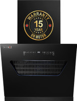 BLOWHOT Divina 60cm, Filterless Technology, Motion Sensor, 15-Year Motor Warranty Auto Clean Wall Mounted Black 1500 CMH Chimney