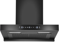 Hindware Smart Appliances Talya 60 Auto Clean | Maxx Technology | T-Shape | Filterless | Touch Control | Motion Sensor | 5 Years Motor Warranty | Energy Efficient LED Light | Powerful Suction | Wall Mounted Black 1200 CMH Chimney