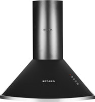 FABER HOOD CLASS PRO PB BK LTW 60 Pyramid Shape 60cm|3 Layer Baffle filter|Powerful suction |Low Noise Wall Mounted Black 1000 CMH Chimney