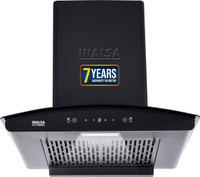 Inalsa ZYLO 60BKMAC Auto Clean Wall Mounted Black 1250 CMH Chimney