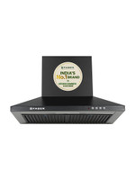FABER HOOD PLUTO PB BF BK 1000 CMH 60 cm Pyramid Shape 60cm|3 Layer Baffle filter|Powerful suction |Low Noise Chimney(Wall Mounted, Black)