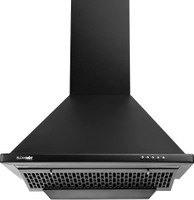 BLOWHOT Iris Plus S BPC Filterless, Push Control, LED Lights, Modular Kitchen Wall Mounted Black 1150 CMH Chimney