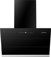FABER HOOD BLISS FL SC AC BK 60 Auto Clean Slant Glass 60 cm| Touch & Gesture Control| Autoclean| Filterless|Powerful Suction|Low Noise Wall Mounted Black 1350 CMH Chimney