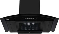 Hindware Smart Appliances Nadia IN 90 cm 1500 m?/hr Auto Clean Wall Mounted Black 1500 CMH Chimney