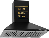 V-Guard M10 Pro 60cm | Push Button Control Wall Mounted Black 900 CMH Chimney