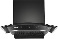 Kenstar VENTI PRO CURVE 60CM Auto Clean | Filterless | Touch Control | Motion Sensor | Energy Efficient LED Light | Powerful Suction | Wall Mounted Black 1300 CMH Chimney