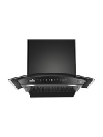 Kenstar VENTI PRO CURVE 60CM 1300 CMH 60 cm | Filterless | Touch Control | Motion Sensor | Energy Efficient LED Light | Powerful Suction | Auto Clean Chimney(Wall Mounted, Black)
