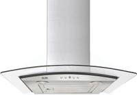 Glen COOKER HOOD 6071 EX 60 CM 1000M3 SS LTW Wall Mounted Steel 1000 CMH Chimney