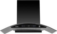 Hindware DIVINA BLDC () Auto Clean Wall Mounted black 1400 CMH Chimney